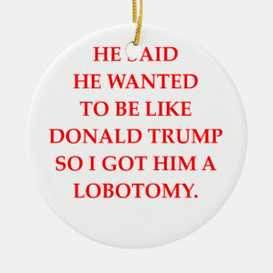 antidonald trump keramisch ornament