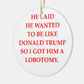 antidonald trump keramisch ornament (Links)