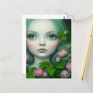 Antidote Ivy Green Eyed Girl Briefkaart