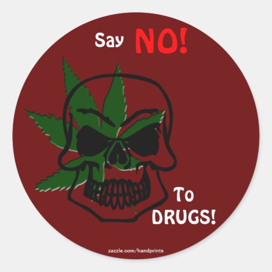 Antidrugscampagne promotionele Stickers (Voorkant)