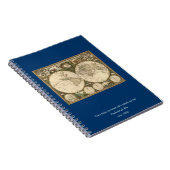 Antiek 1660 Wereldkaart van Frederick de Wit Notitieboek (Rechterzijde)