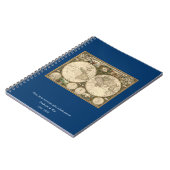 Antiek 1660 Wereldkaart van Frederick de Wit Notitieboek (Linkerzijde)