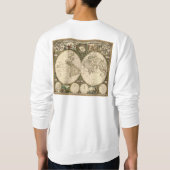 Antiek 1660 Wereldkaart van Frederick de Wit Trui (Achterkant)