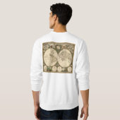 Antiek 1660 Wereldkaart van Frederick de Wit Trui (Achterkant volledig)