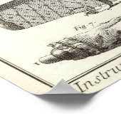 Antiek 1769 Bagpipes en Windinstrumenten Poster (Hoek)