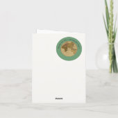 Antiek 1786 Oostelijk halfrond Kaart Thema Feest (Achterkant)