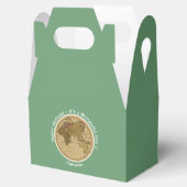 Antiek 1786 Oostelijk halfrond Kaart Thema Feest Bedankdoosjes (Geopend)