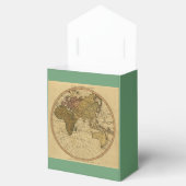 Antiek 1786 Oostelijk halfrond Kaart Thema Feest Bedankdoosjes (Geopend)