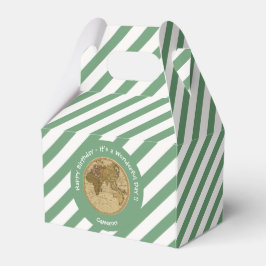 Antiek 1786 Oostelijk halfrond Kaart Thema Feest Bedankdoosjes