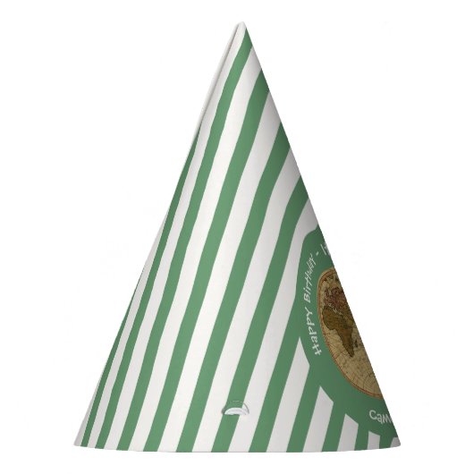 Antiek 1786 Oostelijk halfrond Kaart Thema Feest Feesthoedjes (Links)