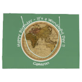 Antiek 1786 Oostelijk halfrond Kaart Thema Feest Groot Cadeauzakje (Achterkant)