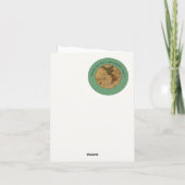 Antiek 1786 Western halfrond Kaart Thema Feest (Achterkant)