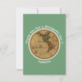 Antiek 1786 Western halfrond Kaart Thema Feest