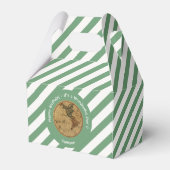 Antiek 1786 Western halfrond Kaart Thema Feest Bedankdoosjes (Achterkant)