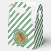 Antiek 1786 Western halfrond Kaart Thema Feest Bedankdoosjes (Geopend)