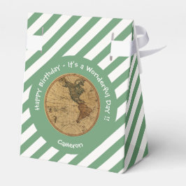 Antiek 1786 Western halfrond Kaart Thema Feest Bedankdoosjes