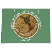 Antiek 1786 Western halfrond Kaart Thema Feest Groot Cadeauzakje (Voorkant)