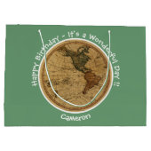 Antiek 1786 Western halfrond Kaart Thema Feest Groot Cadeauzakje (Achterkant)