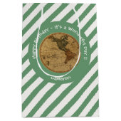 Antiek 1786 Western halfrond Kaart Thema Feest Medium Cadeauzakje (Voorkant)