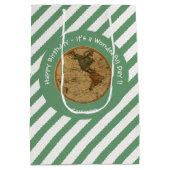 Antiek 1786 Western halfrond Kaart Thema Feest Medium Cadeauzakje (Achterkant)