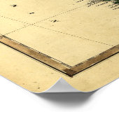 Antiek 1817 Kaart van Zuid-Amerika door Samuel Lew Poster (Hoek)