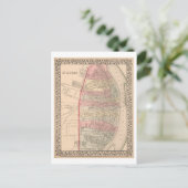 Antiek 1868 Kaart van St. Louis, Missouri, (Staand voorkant)