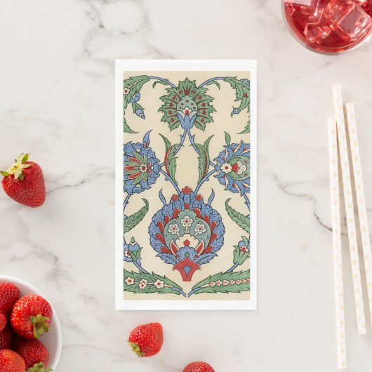 Antiek 1885 Flower & Leaves Pattern Servet (Insitu)