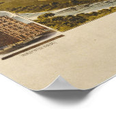 Antiek 1891 Map of Fort Worth, Texas, VS Poster (Hoek)