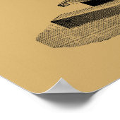 Antiek 1892 Microscoop "Steampunk" Art Poster (Hoek)