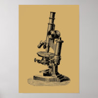 Antiek 1892 Microscoop "Steampunk" Art