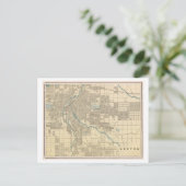 Antiek 1899 Kaart van Denver, Colorado (Staand voorkant)