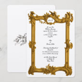 Antiek 18e-eeuws kleur Barok Rococo frame Kaart (Voorkant / Achterkant)