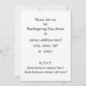 Antiek 1907 Thanksgiving Dag binnenuitnodiging Kaart (Achterkant)