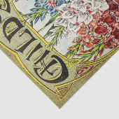 Antiek 1908 Gladiolus Garden Catalog Tissue Paper Tissuepapier (Detail)