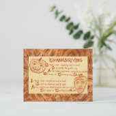 -Antiek 1909 Thanksgiving Briefkaart (Staand voorkant)