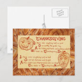 -Antiek 1909 Thanksgiving Briefkaart (Voorkant / Achterkant)