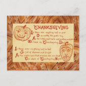-Antiek 1909 Thanksgiving Briefkaart (Voorkant)