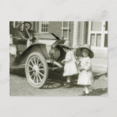 Antiek 1911 Roadster Briefkaart (Voorkant)