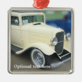 Antiek 1920s autowrak metalen ornament (Voorkant)