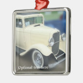 Antiek 1920s autowrak metalen ornament (Links)