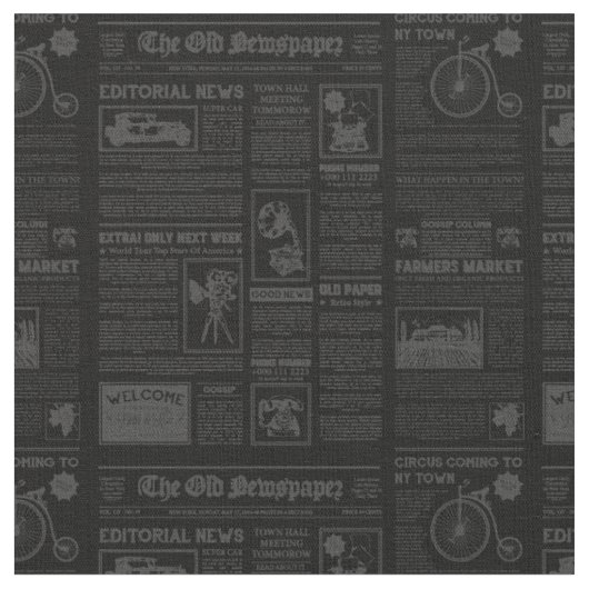 antiek 1920s flapper krant zwart stof (Close Up)
