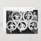 Antiek 1920s Liberal Flapper Dames Foto Briefkaart (Voorkant / Achterkant)