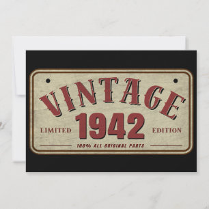 Antiek 1942 Beperkte Oplage Alle Originele Onderde Kaart