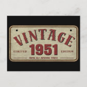 Antiek 1951 Beperkte Editie Alle Originele Onderde Briefkaart (Voorkant)