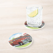 Antiek 1954 Chevy Truck Zandsteen Onderzetter (Zijkant)