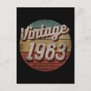 ANTIEK 1963 VERJAARDAGSGESCHENK MAN VROUW BRIEFKAART