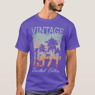 Antiek 1971 Limitie Editie 54e Verjaardag 54 Jaar T-shirt