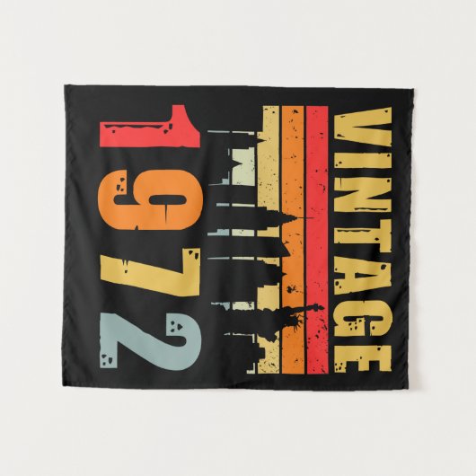 Antiek 1972 Gemaakt in 1972 Wandkleed (Voorkant (horizontaal))