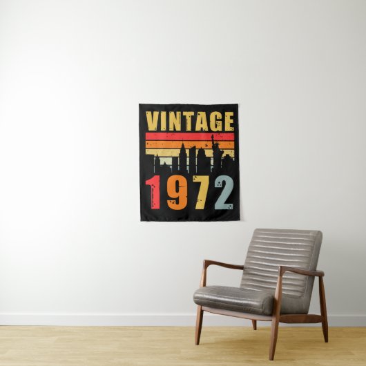 Antiek 1972 Gemaakt in 1972 Wandkleed (In situ)