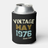 Antiek 1976 Aangepaste Geboortejaar & Leeftijd  Blikjeskoeler (Blikje Voorkant)